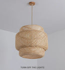 DecorBites™ Handcrafted Chinese Bamboo Pendant Lamp