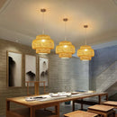 DecorBites™ Handcrafted Chinese Bamboo Pendant Lamp