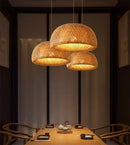 DecorBites™ Handcrafted Chinese Bamboo Pendant Lamp