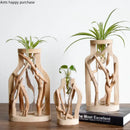 DecorBites™ Handcrafted Wooden Vase for Creative Home Decor