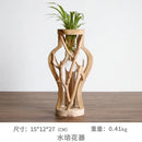 DecorBites™ Handcrafted Wooden Vase for Creative Home Decor