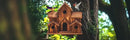 DecorBites™ Handmade 6-Hole Hanging Bird House