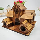 DecorBites™ Handmade 6-Hole Hanging Bird House