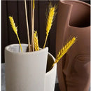 DecorBites™ Handmade Ceramic Face Vase for Home Decor