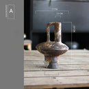 Brown Gray Ceramic Vase Set