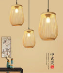 DecorBites™ Handmade Chinese Rattan Wicker Pendant Ceiling Light