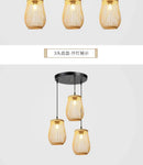 DecorBites™ Handmade Chinese Rattan Wicker Pendant Ceiling Light