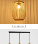 DecorBites™ Handmade Chinese Rattan Wicker Pendant Ceiling Light