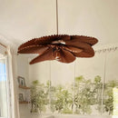 Decorbites handmade floral chandelier brown wooden dining room light