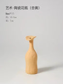 DecorBites™ Handmade Nordic Ceramic Flower Vase for Luxury Home