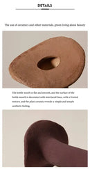 DecorBites™ Handmade Nordic Ceramic Flower Vase for Luxury Home