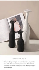 DecorBites™ Handmade Nordic Ceramic Flower Vase for Luxury Home