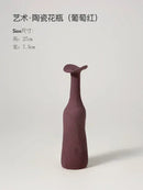 DecorBites™ Handmade Nordic Ceramic Flower Vase for Luxury Home