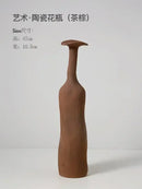 DecorBites™ Handmade Nordic Ceramic Flower Vase for Luxury Home