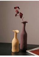 DecorBites™ Handmade Nordic Ceramic Flower Vase for Luxury Home
