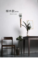 DecorBites™ Handmade Nordic Wooden Wall Vase for Plants