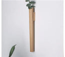 DecorBites™ Handmade Nordic Wooden Wall Vase for Plants