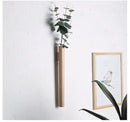 DecorBites™ Handmade Nordic Wooden Wall Vase for Plants