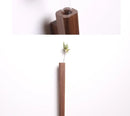DecorBites™ Handmade Nordic Wooden Wall Vase for Plants