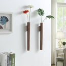 DecorBites™ Handmade Nordic Wooden Wall Vase for Plants