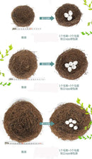 DecorBites™ Handmade Round Rattan Bird Nest Decoration