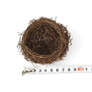 DecorBites™ Handmade Round Rattan Bird Nest Decoration