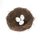DecorBites™ Handmade Round Rattan Bird Nest Decoration