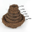 DecorBites™ Handmade Round Rattan Bird Nest Decoration