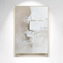 DecorBites™ Handpainted Abstract Beige & White Oil Paintings Set