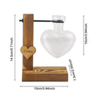 DecorBites™ Heart Shape Hydroponic Glass Vase - Home Decor