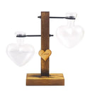 DecorBites™ Heart Shape Hydroponic Glass Vase - Home Decor
