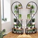 DecorBites™ Heart-Shaped Plant Stand with Hooks for 20 Pots