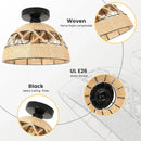 DecorBites™ Hemp Rope Ceiling Light for Home Decor
