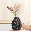 DecorBites™ Hollow Out Ceramic Vase - Nordic Style