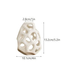 DecorBites™ Hollow Out Ceramic Vase - Nordic Style