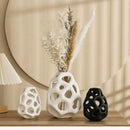 DecorBites™ Hollow Out Ceramic Vase - Nordic Style