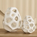DecorBites™ Hollow Out Ceramic Vase - Nordic Style