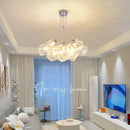 Decorbites iced crystal chandeliers cloud led living room light