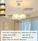 Decorbites iced crystal chandeliers cloud led living room light