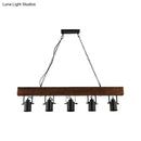 DecorBites™ Industrial Black Metal Island Light Fixture - 5-Light Kitchen Hanging Lamp