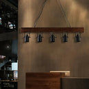 DecorBites™ Industrial Black Metal Island Light Fixture - 5-Light Kitchen Hanging Lamp