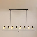 DecorBites™ Industrial Iron Ceiling Light: Black Naked Bulb Pendant Spotlight for Dining Room Island