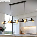 DecorBites™ Industrial Iron Ceiling Light: Black Naked Bulb Pendant Spotlight for Dining Room Island