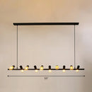 DecorBites™ Industrial Iron Ceiling Light: Black Naked Bulb Pendant Spotlight for Dining Room Island