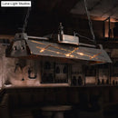 DecorBites™ Industrial Metal 4-Light Suspension Lamp with Hollow-out Design for Dining Room Island