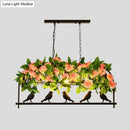 DecorBites™ Industrial Metal Birdcage Flower Island Lamp: Black, 3/4 Heads, Hanging Ceiling Light for Restaurants