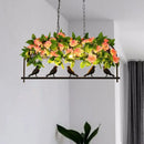 DecorBites™ Industrial Metal Birdcage Flower Island Lamp: Black, 3/4 Heads, Hanging Ceiling Light for Restaurants