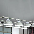 DecorBites™ Industrial Metal Mirrored Bowl Pendant Light - Suspended Lighting Fixture for Billiard Room or Island
