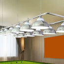 DecorBites™ Industrial Metal Mirrored Bowl Pendant Light - Suspended Lighting Fixture for Billiard Room or Island