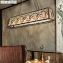 DecorBites™ Industrial Metal Pendant Lighting 3/6-Light Bronze Island Fixture with Fabric Shade